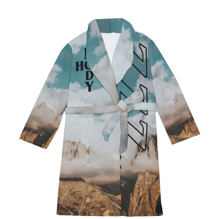 "Rocky Mountain" Homebody Friends Robe mockup front view