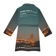 "Golden Gate" Homebody Friends Robe back mockup view