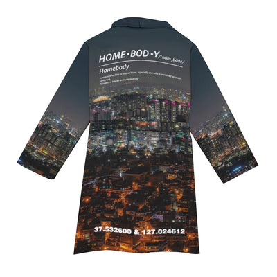 "Seoul" Homebody Friends Robe mockup rear view