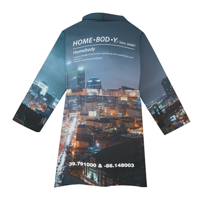 "Indianapolis" Homebody Friends Robe mockup rear view