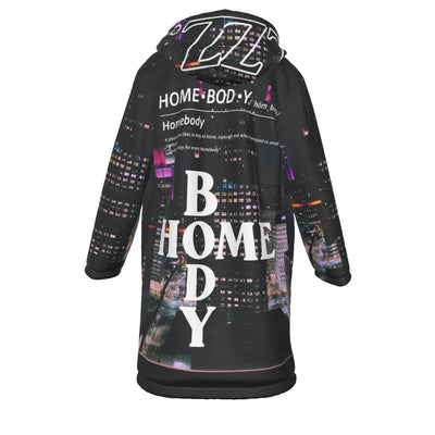 Homebody "Detroit" Fleece Windbreaker mockup rear view